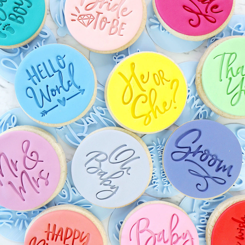 Happy Birthday - Sweet Stamp Cookie/Cupcake Embosser