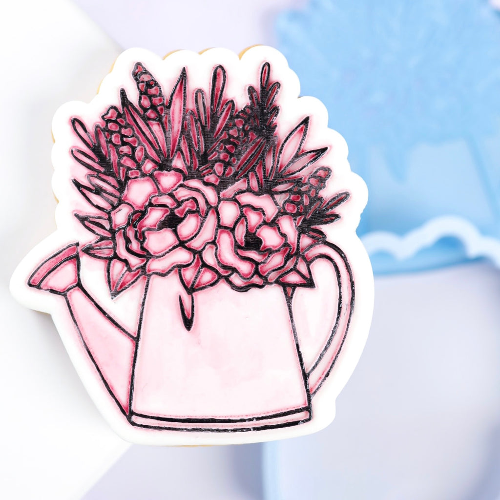 OUTboss STAMP N CUT - Easter Floral Watering Can