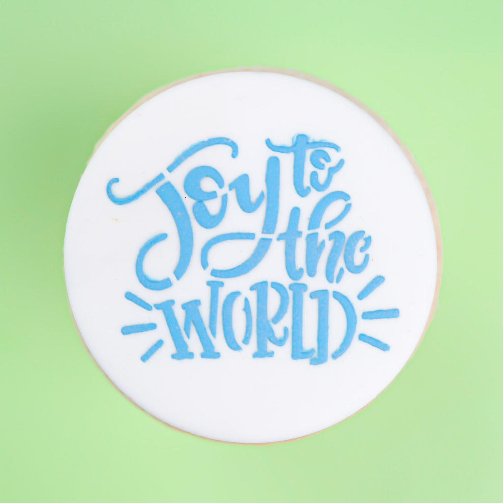 Mini Cookie & Cupcake Stencils - Joy to the World