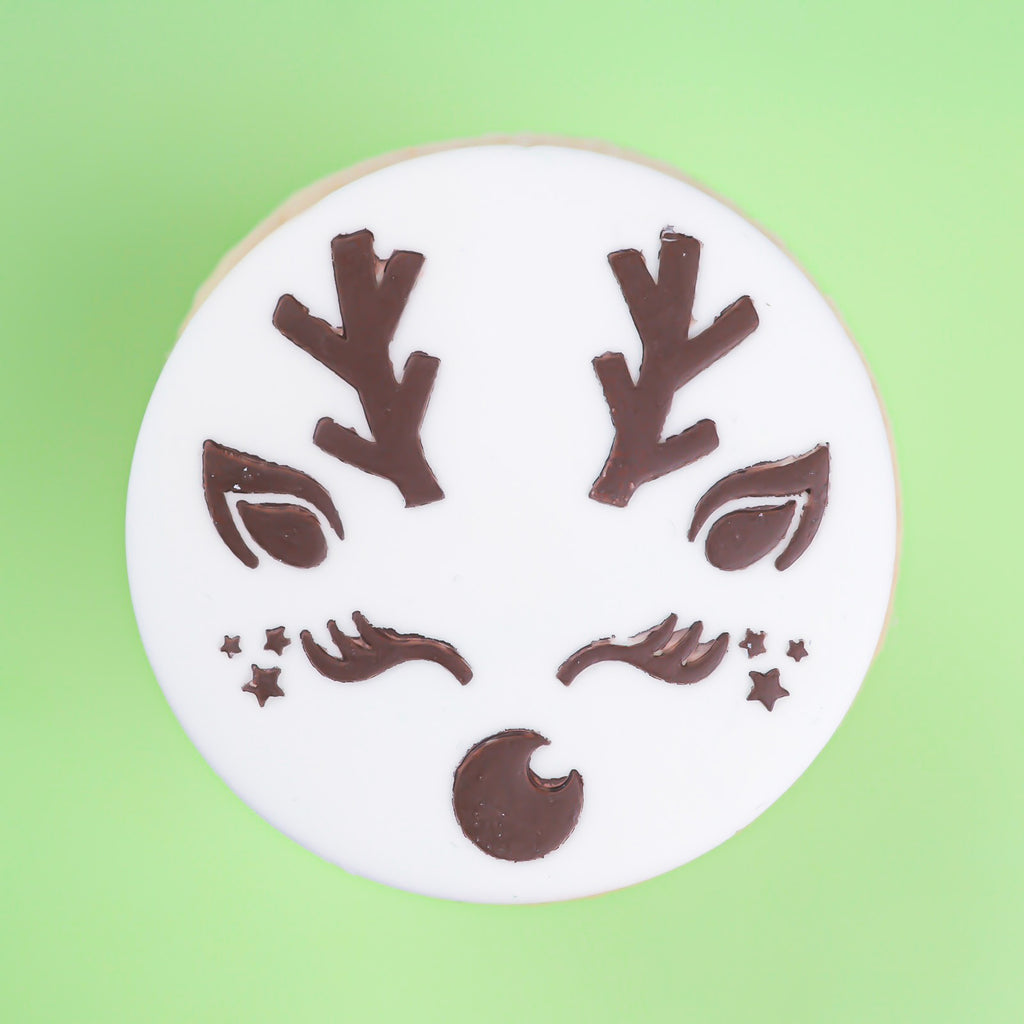 Mini Cookie & Cupcake Stencils - Reindeer