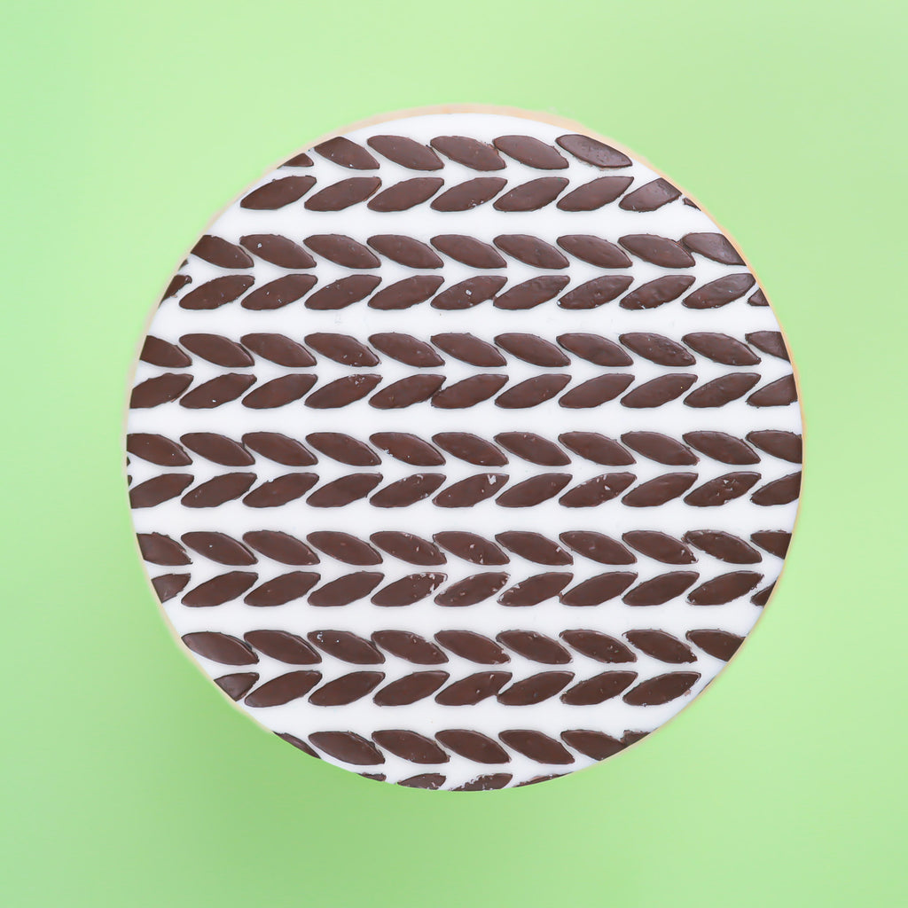 Mini Cookie & Cupcake Stencils - Knit Pattern