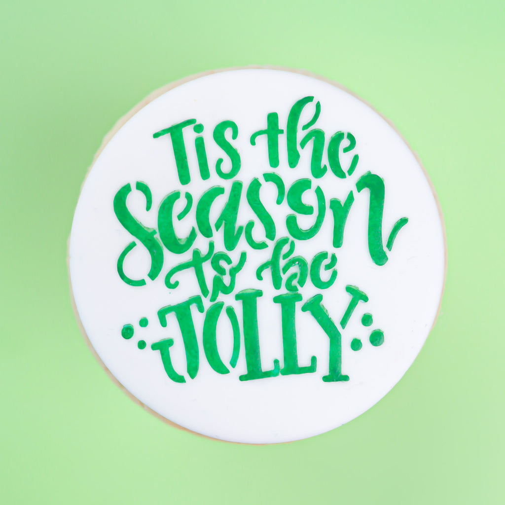 Mini Cookie & Cupcake Stencils - Tis the Season to be Jolly