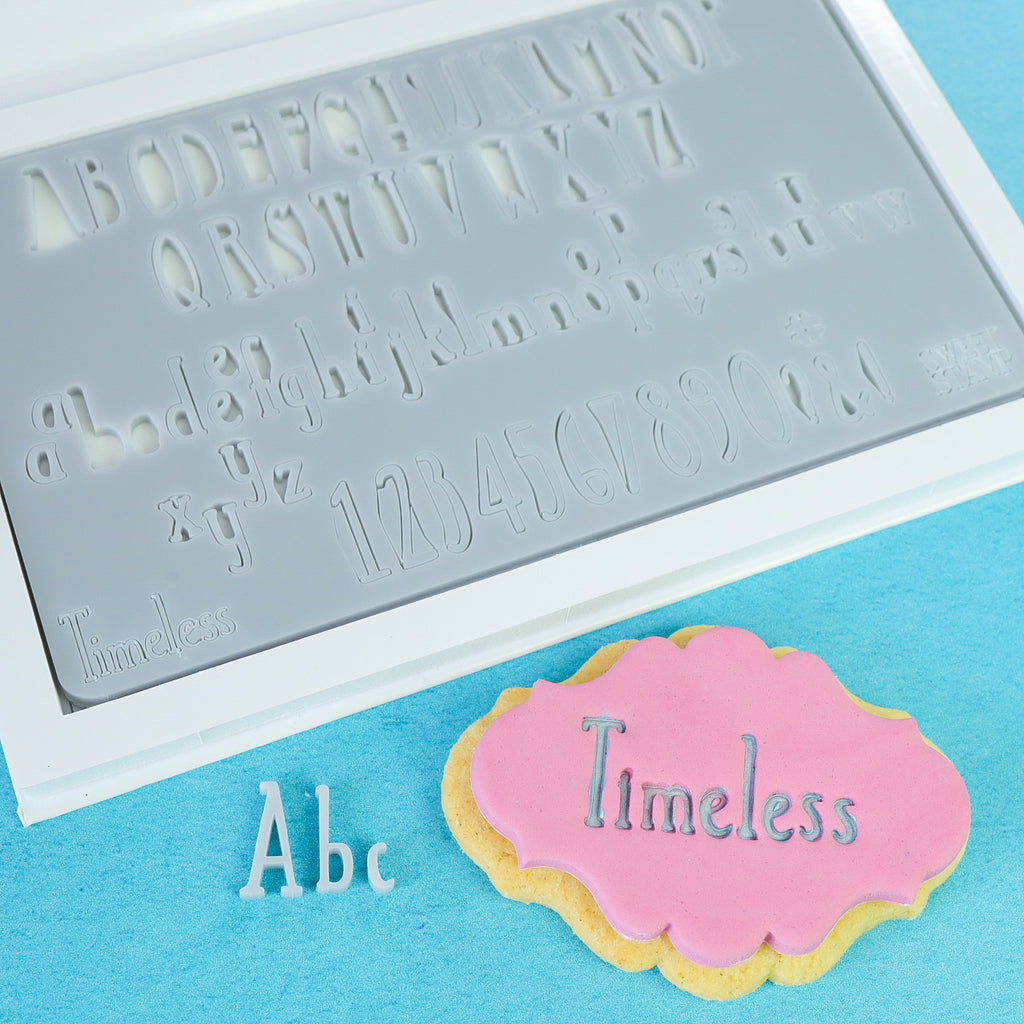 Sweet Stamp Set of Mini Spellbound Upper & Lower Case Letters and Numbers | Bakedeco