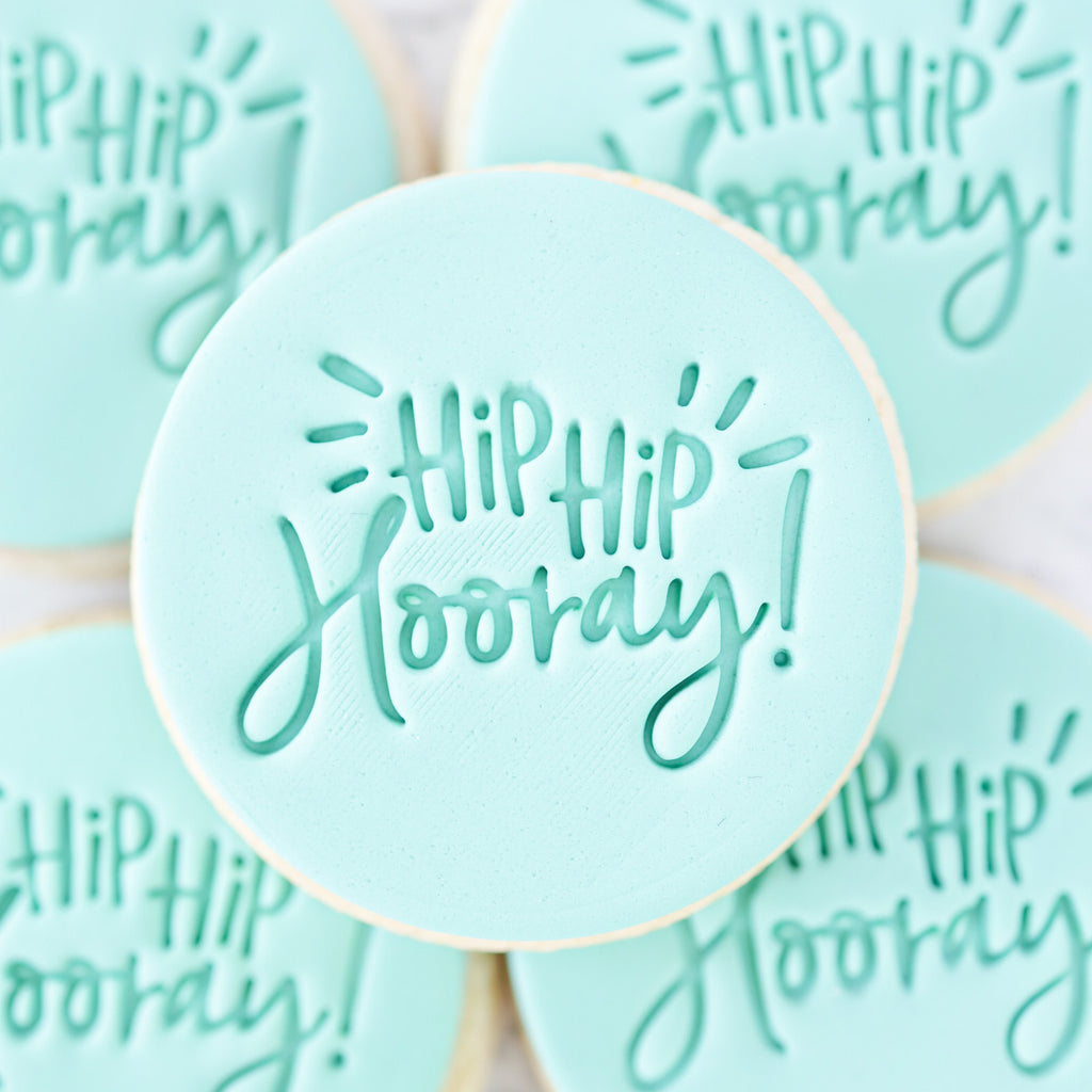 Hip Hip Hooray - Sweet Stamp Cookie/Cupcake Embosser