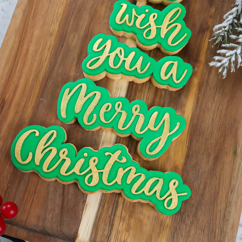 OUTboss STAMP N CUT - We Wish You A Merry Christmas Tree