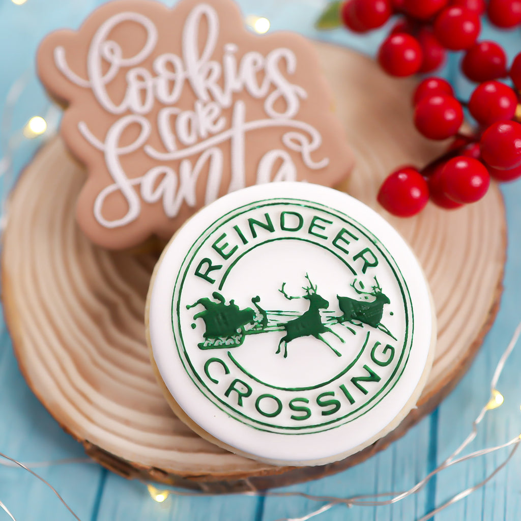 OUTboss Christmas -  Reindeer Crossing Stamp - Regular Size