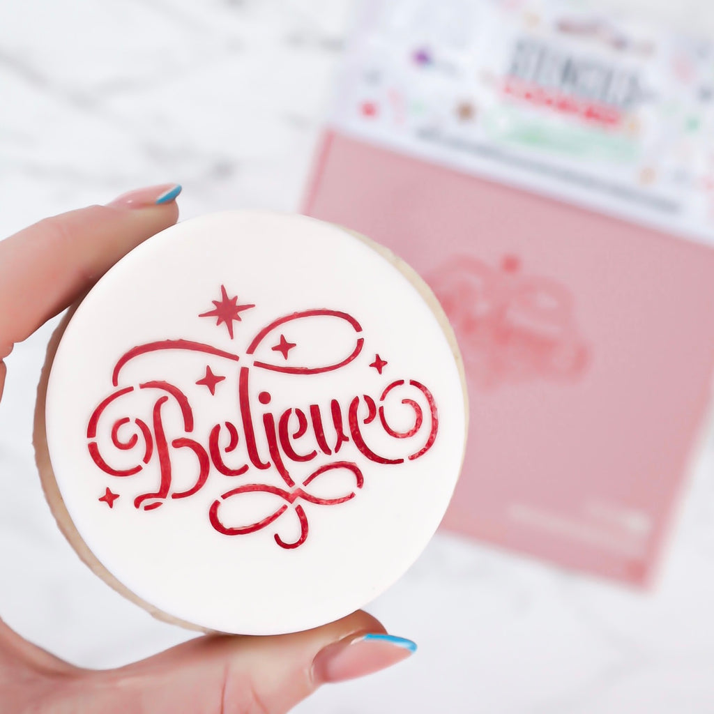Mini Cookie & Cupcake Stencils - Believe