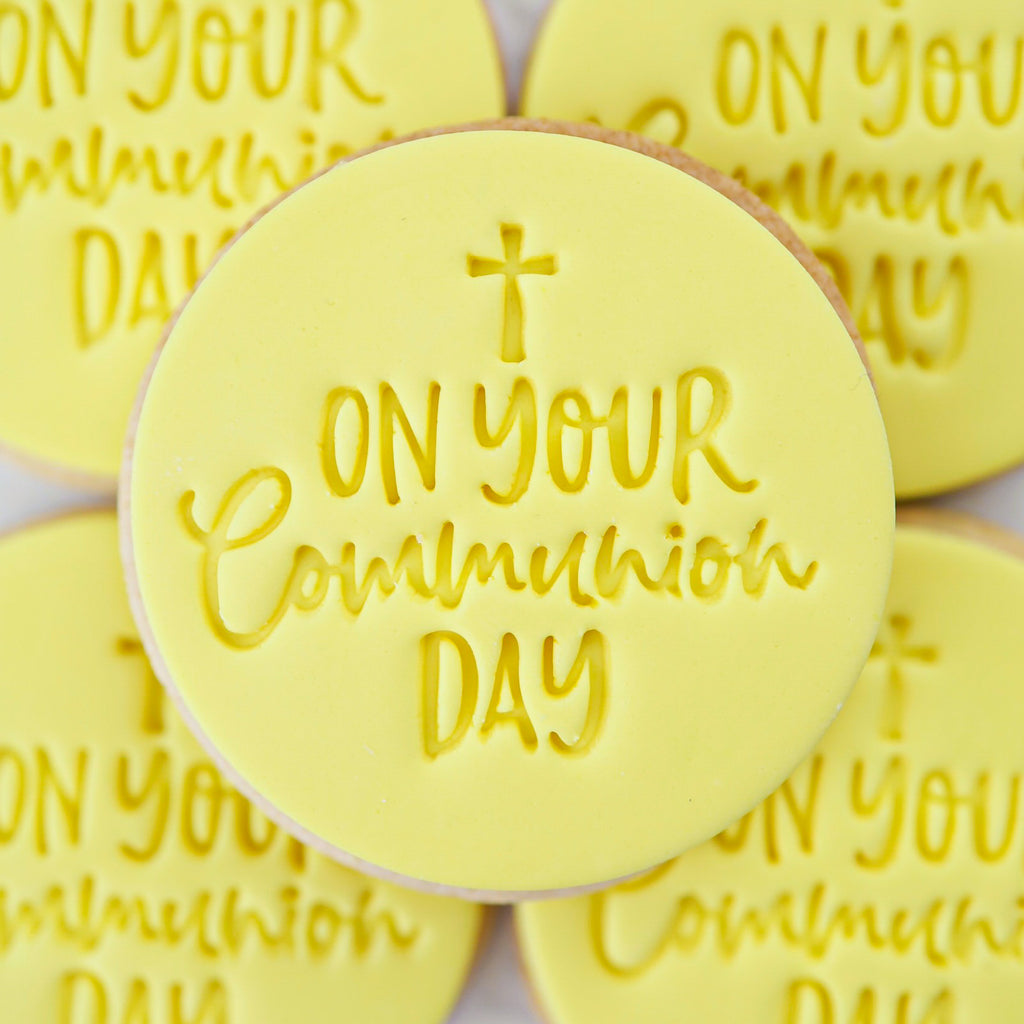 On your Communion Day - Sweet Stamp Cookie/Cupcake Embosser