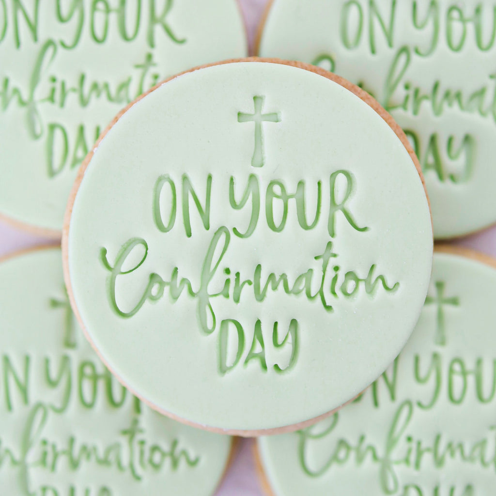 On your Confirmation Day - Sweet Stamp Cookie/Cupcake Embosser