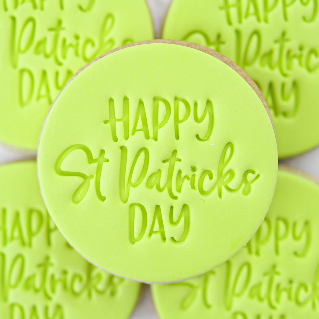 Happy St Patrick's Day - Sweet Stamp Cookie/Cupcake Embosser