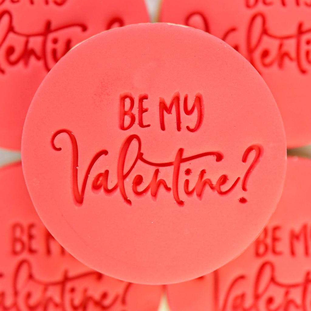 Be my valentine - Sweet Stamp Cookie/Cupcake Embosser