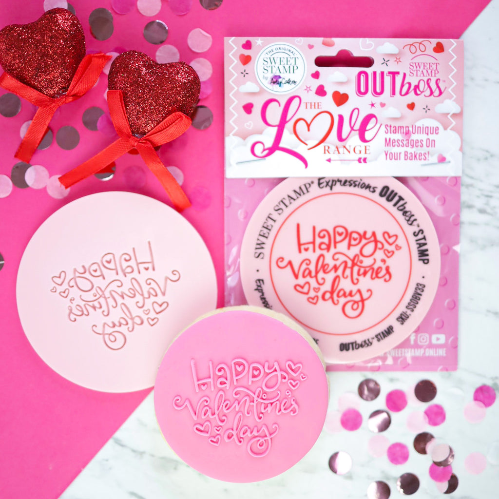 OUTboss Love - Happy Valentine's Day curly - Regular Size