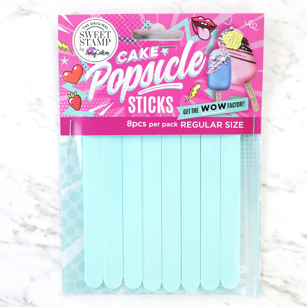 SweetStamp Popsicle Sticks 8pk - Mint Pastels