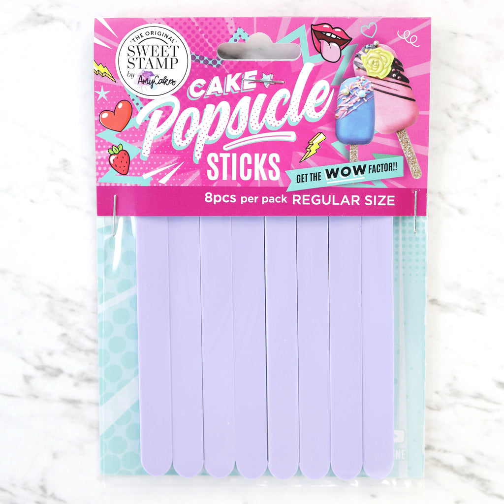 SweetStamp Popsicle Sticks 8pk - Lavender Pastels