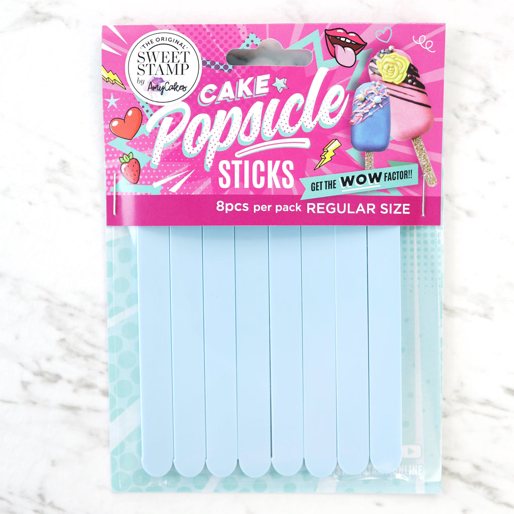 SweetStamp Popsicle Sticks 8pk - Blue Pastels