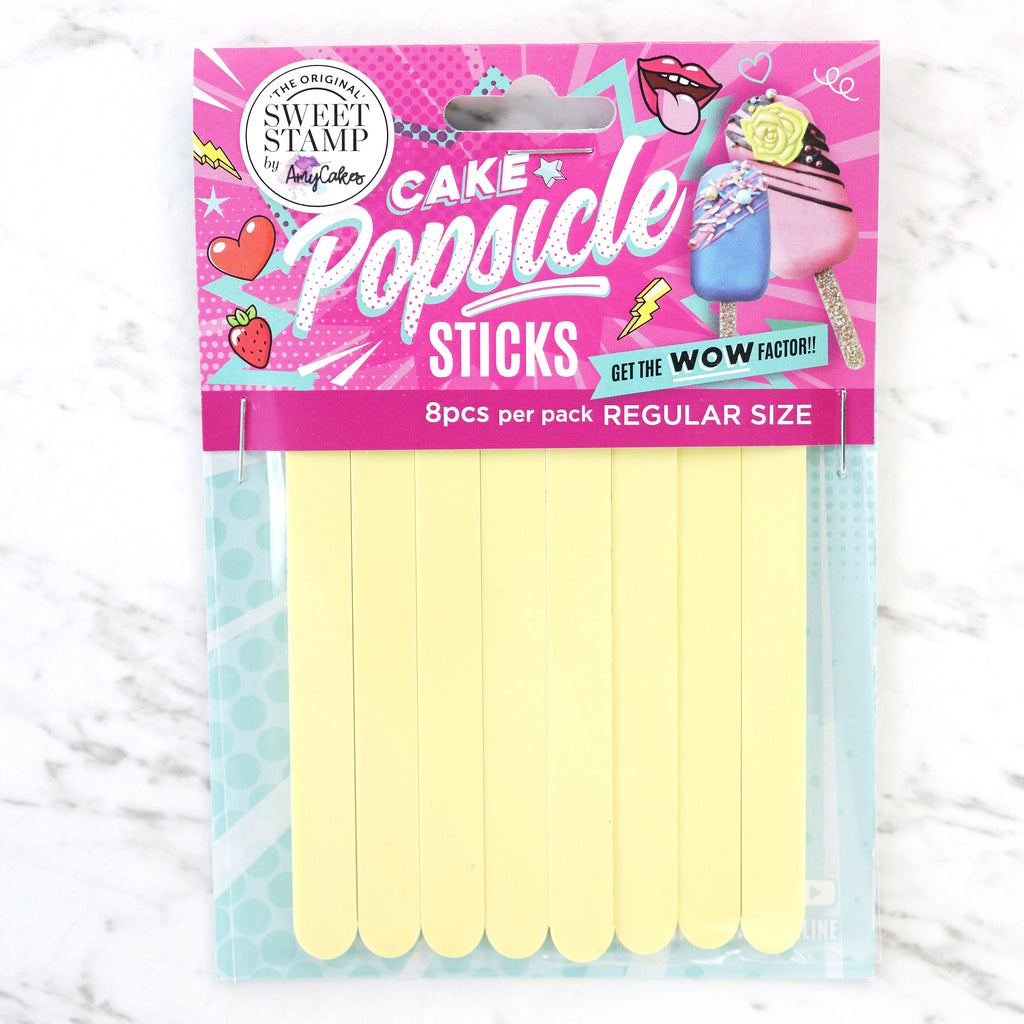 SweetStamp Popsicle Sticks 8pk - Yellow Pastels