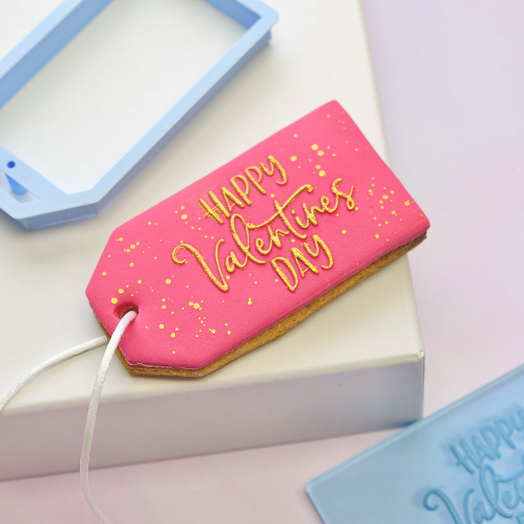 OUTboss STAMP N CUT - Happy Valentine's Day Gift Tag