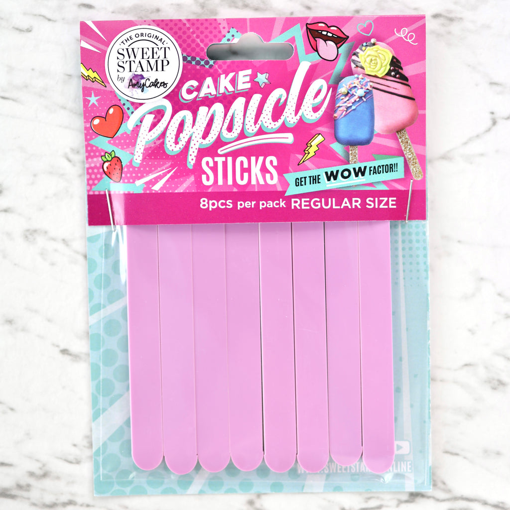SweetStamp Popsicle Sticks 8pk - Purple Pastels