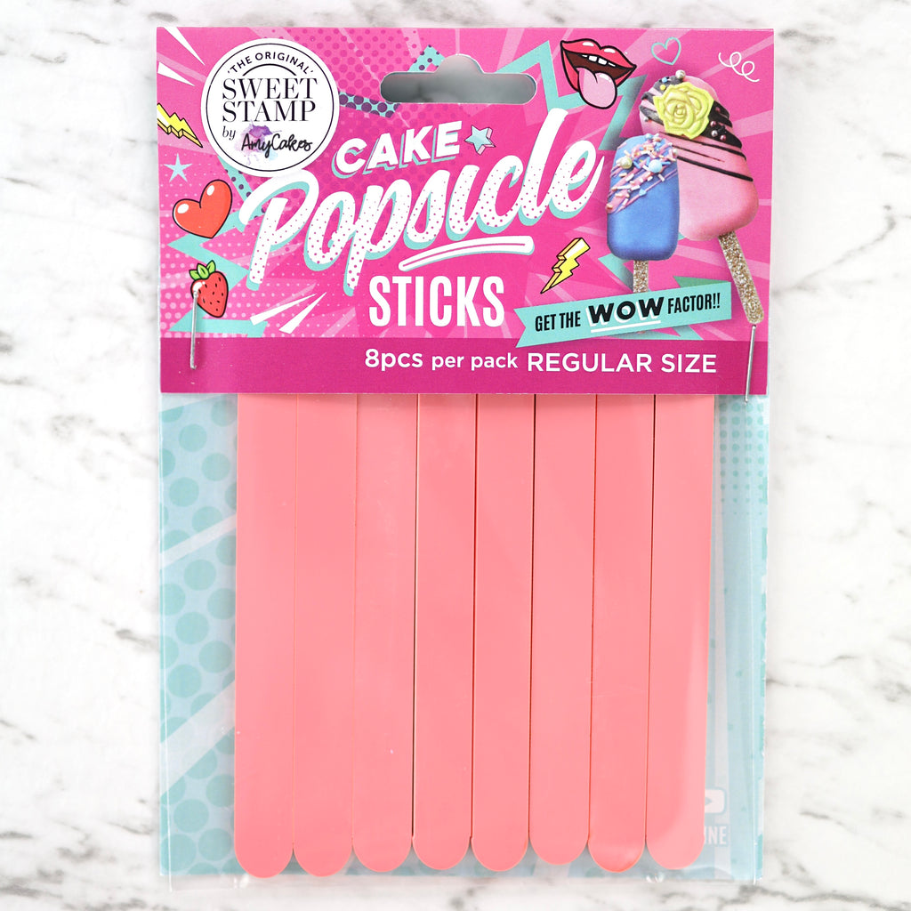SweetStamp Popsicle Sticks 8pk - Coral Pastels