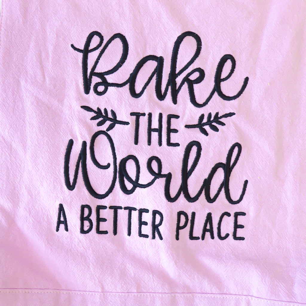 Sweet Stamp Apron - Bake the World