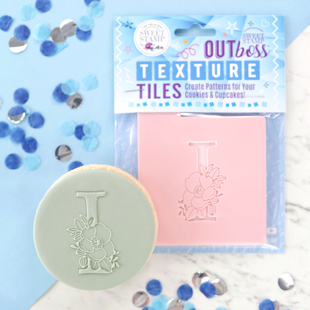 OUTboss Texture Tiles - Monogram Floral I