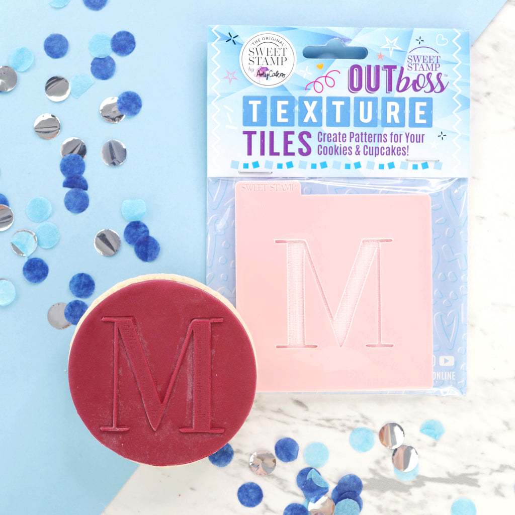 OUTboss Texture Tiles - Monogram Wax Seal M - Regular Size