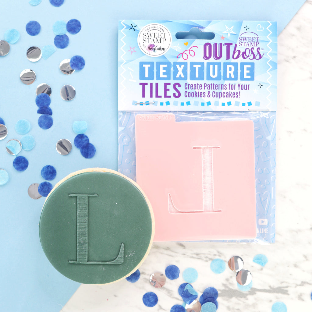 OUTboss Texture Tiles - Monogram Wax Seal L - Regular Size