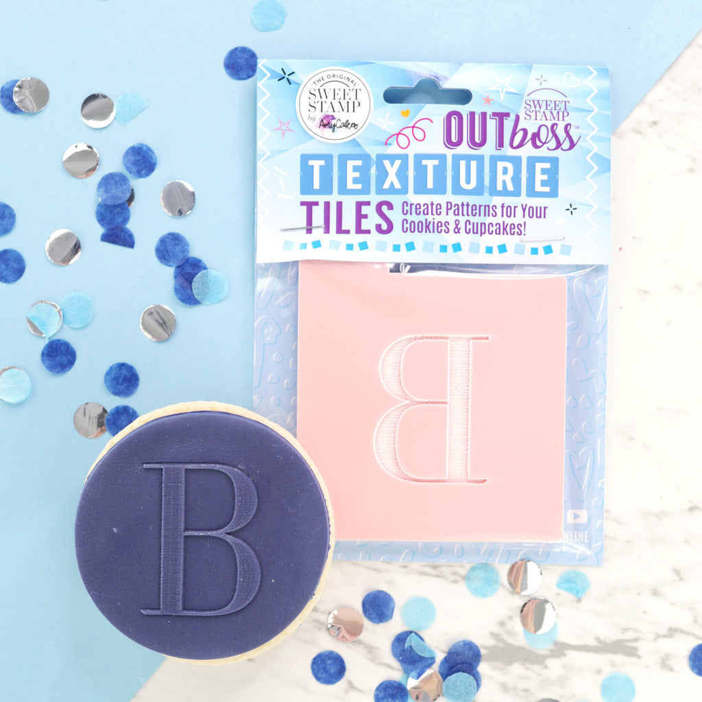 OUTboss Texture Tiles - Monogram Wax Seal B - Regular Size
