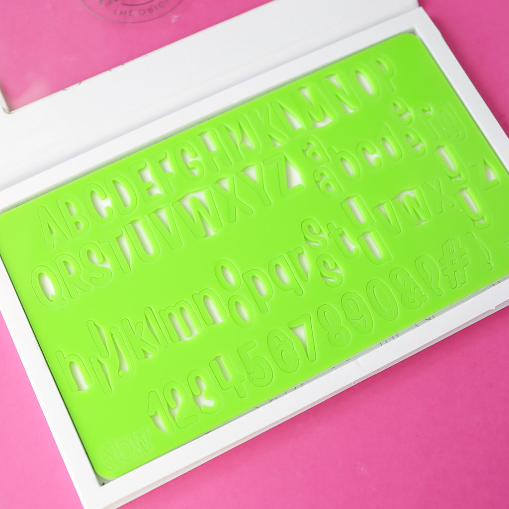 Sweet Stamp - Glow Set - Uppercase, Lowercase, Numbers & Symbols