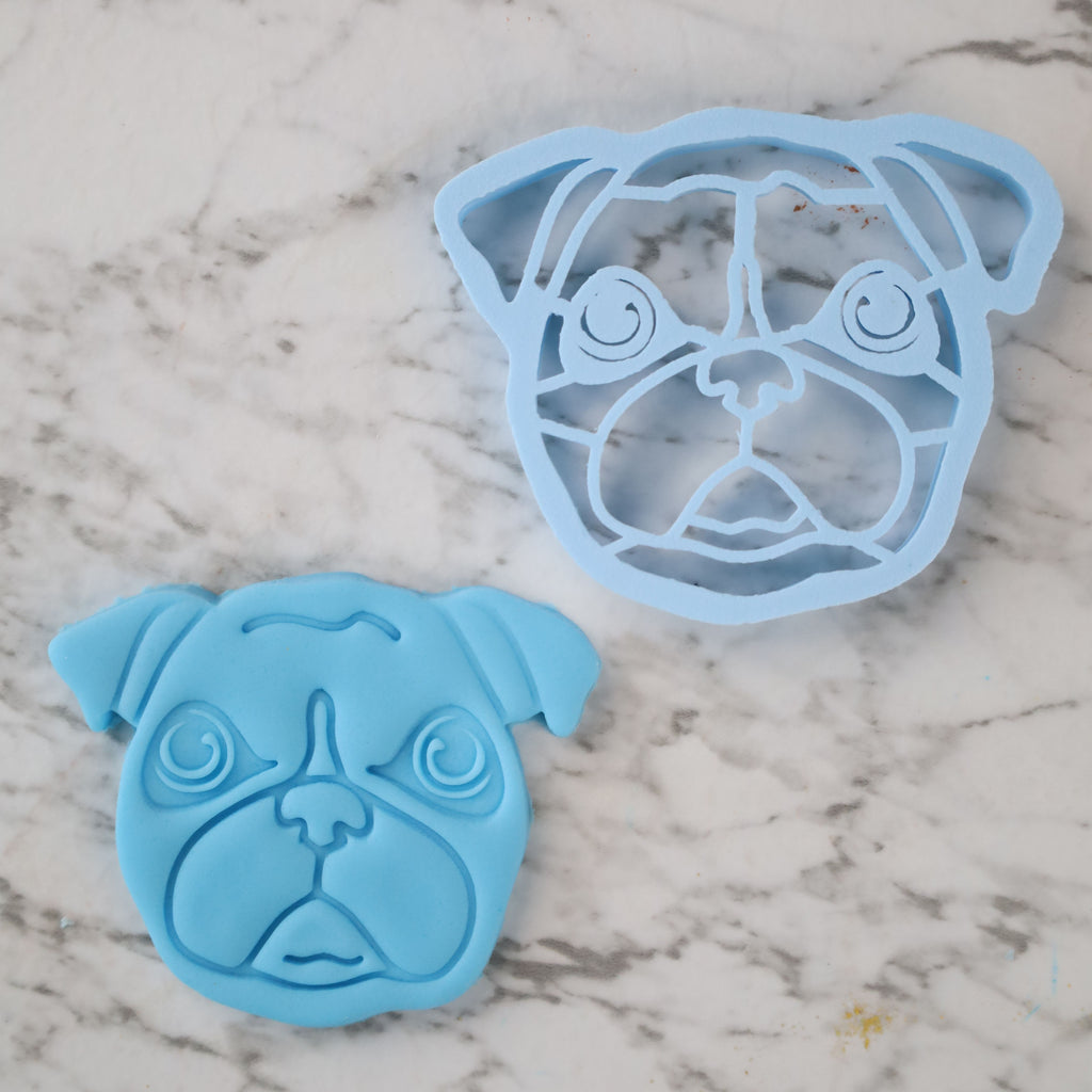 Sweet Stamp - Dog Face Cutter/Embossers- Pug