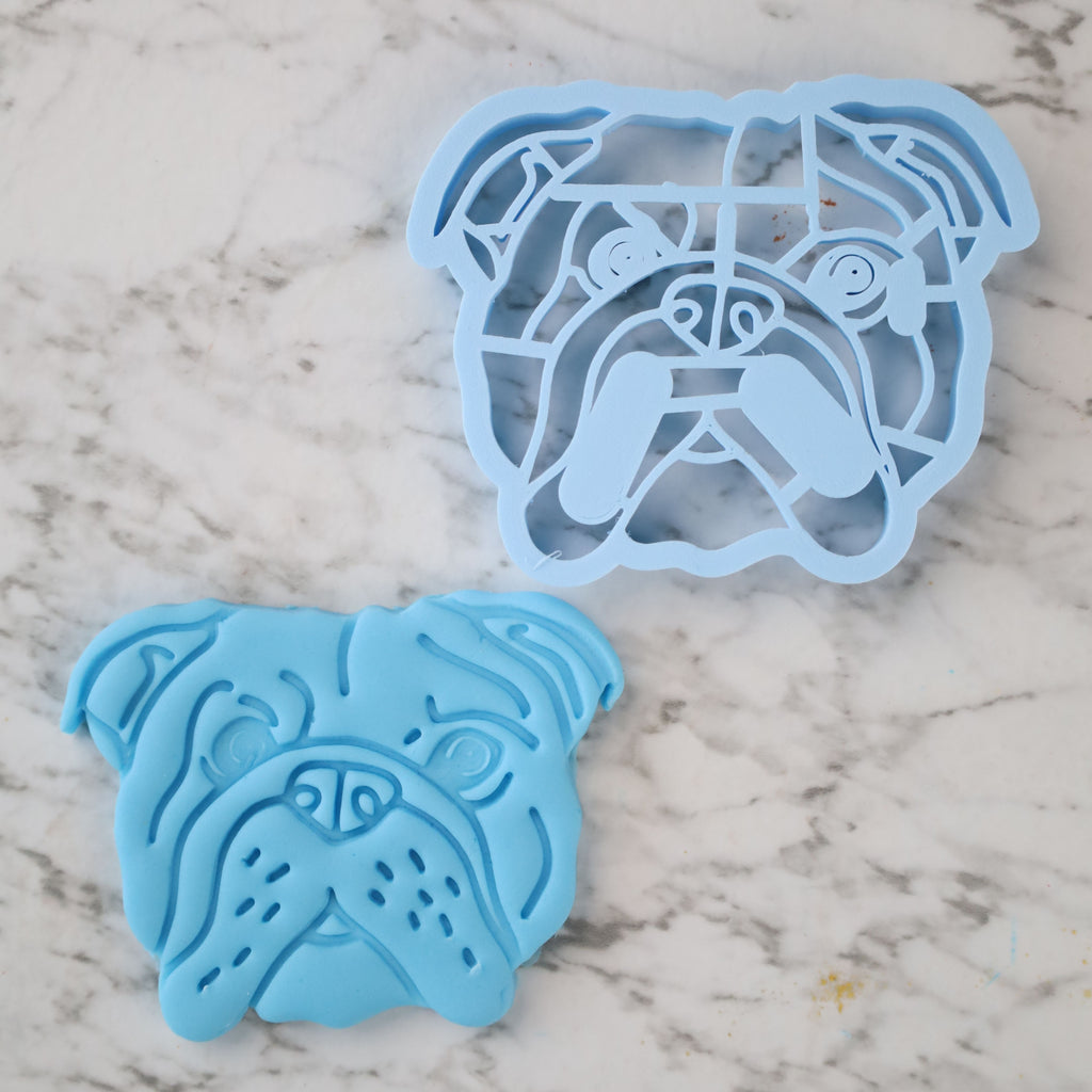 Sweet Stamp - Dog Face Cutter/Embossers - Bulldog