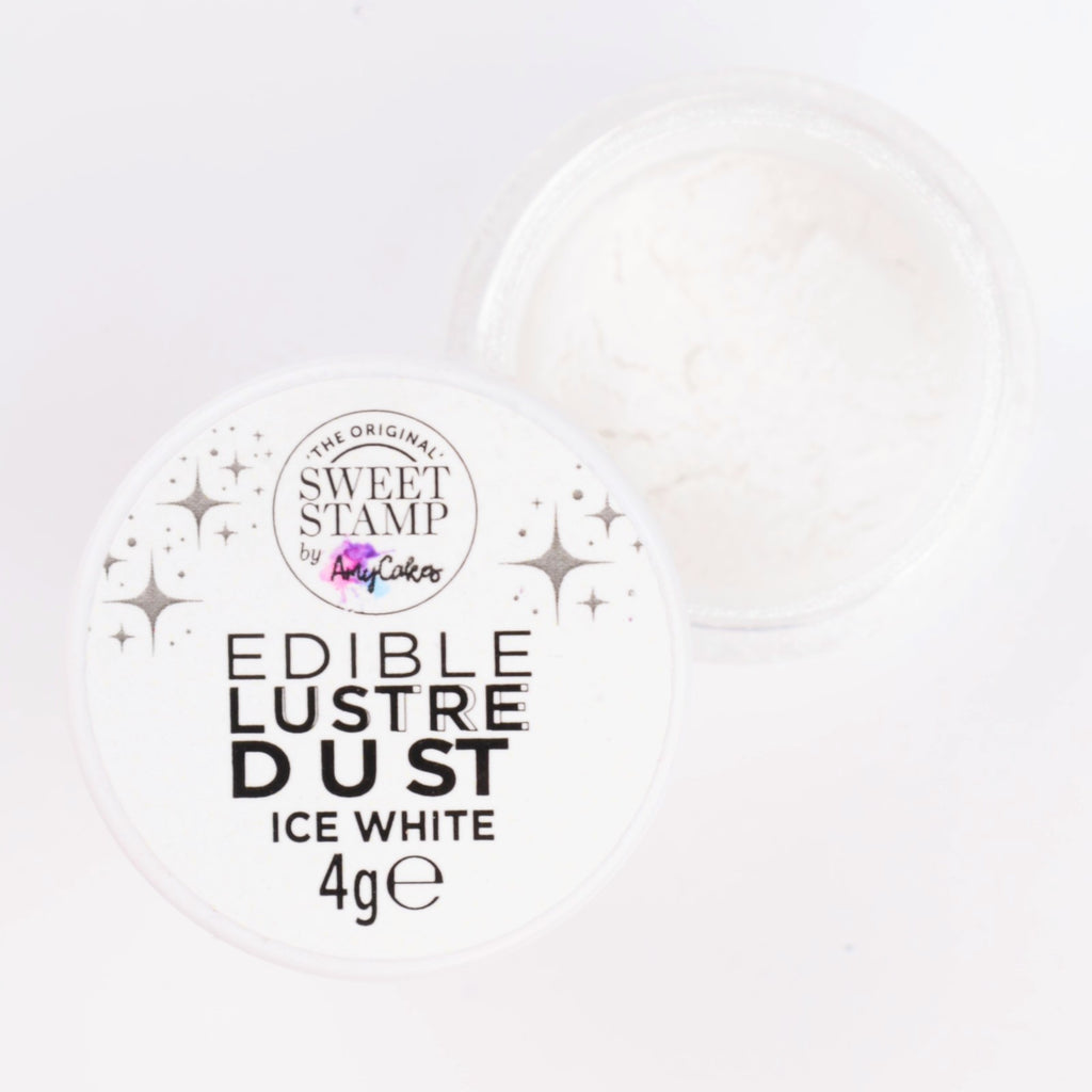Sweet Stamp Edible Lustre Dust 4g - Ice White