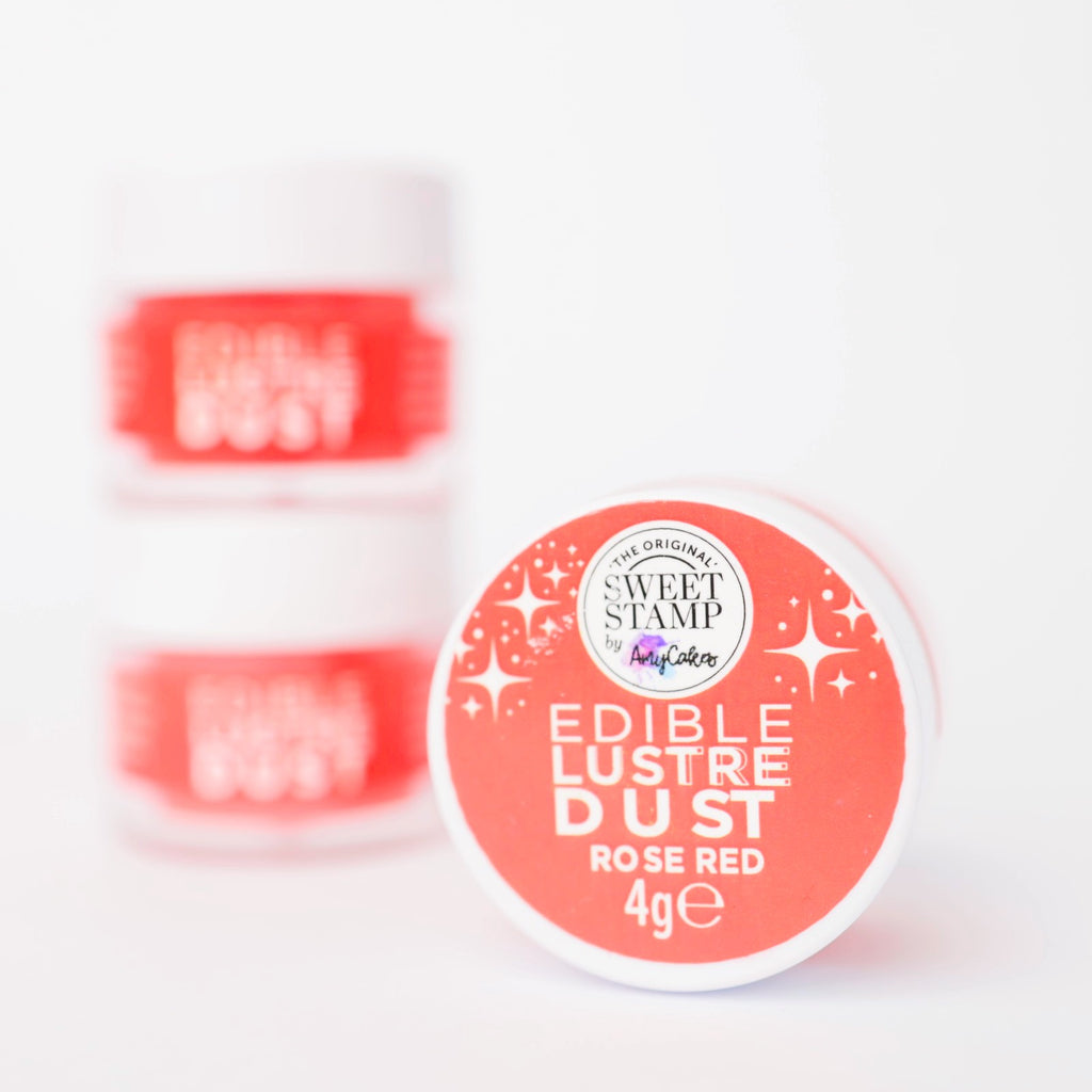 Sweet Stamp Edible Lustre Dust 4g - Rose Red