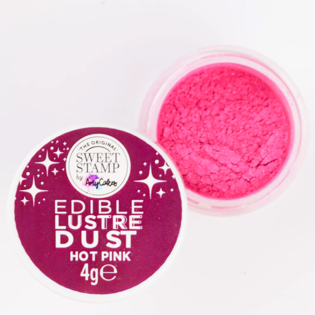 Sweet Stamp Edible Lustre Dust 4g - Hot Pink
