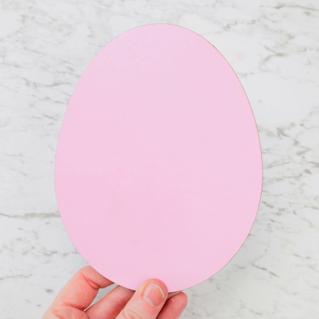 Sweet Stamp Egg Cake Board - Baby Pink