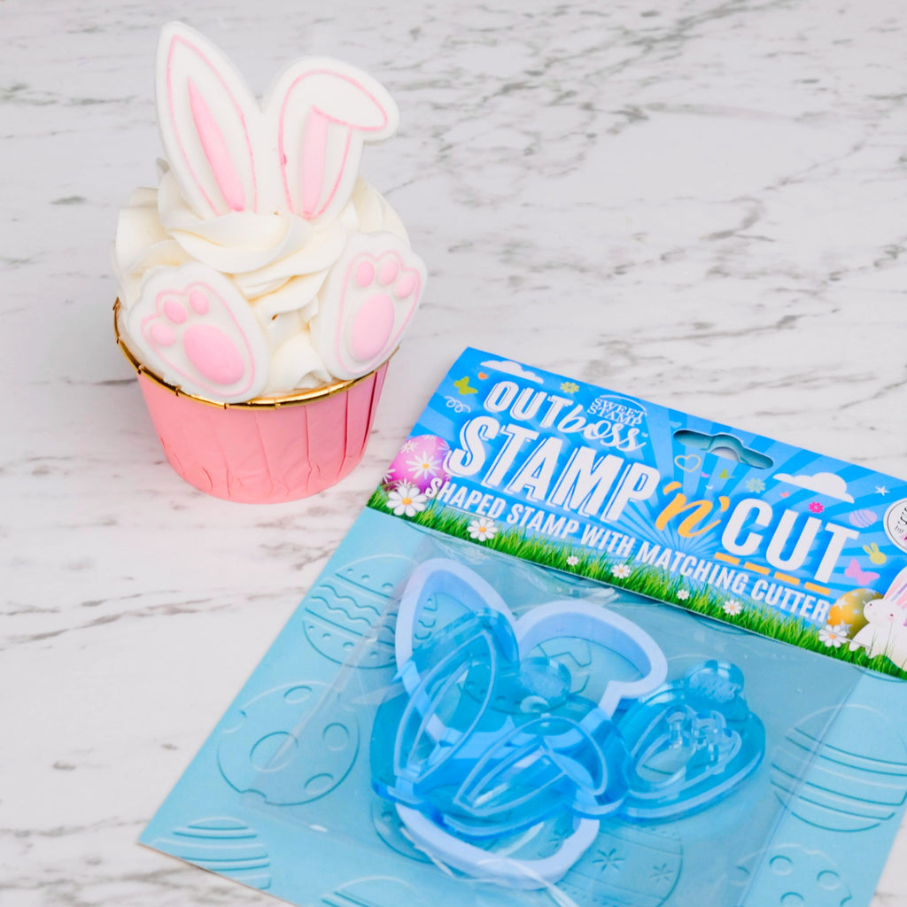 OUTboss STAMP N CUT - Bunny Cupcake