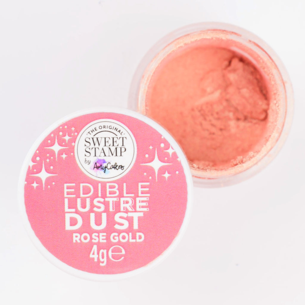 Sweet Stamp Edible Lustre Dust 4g - Rose Gold