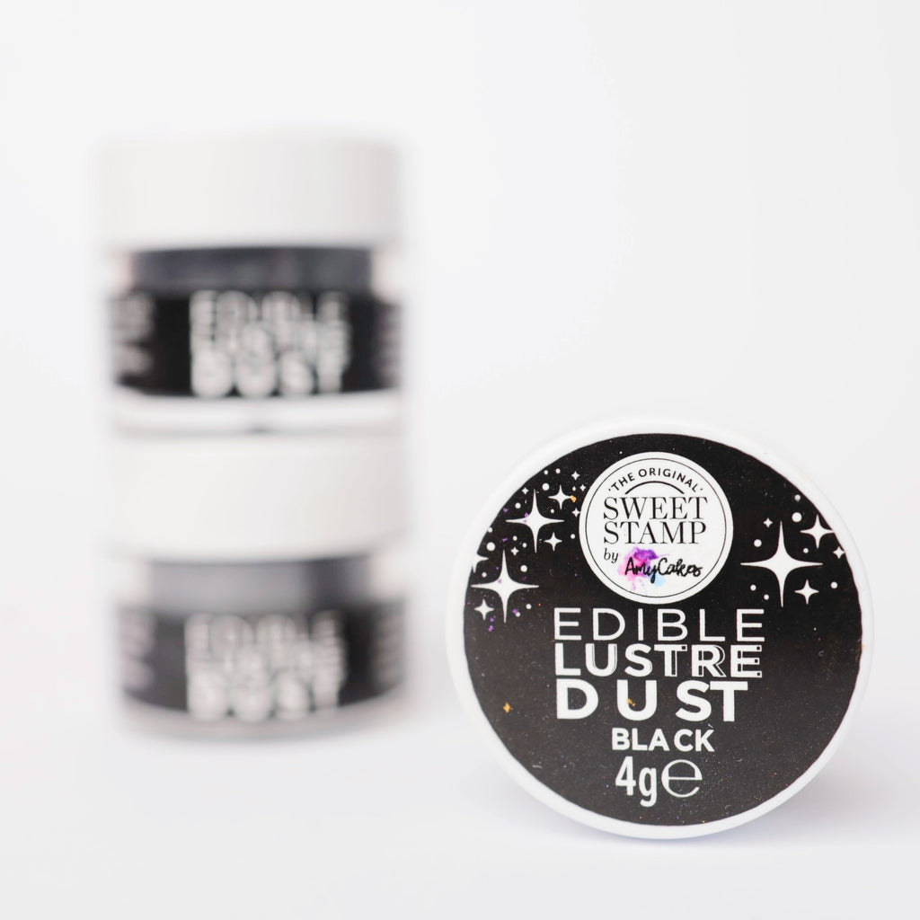 Sweet Stamp Edible Lustre Dust 4g - Black