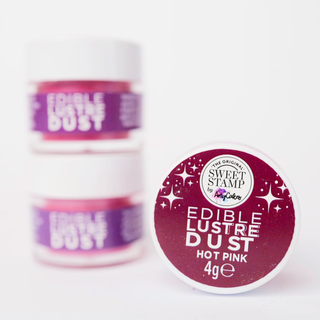 Sweet Stamp Edible Lustre Dust 4g - Hot Pink