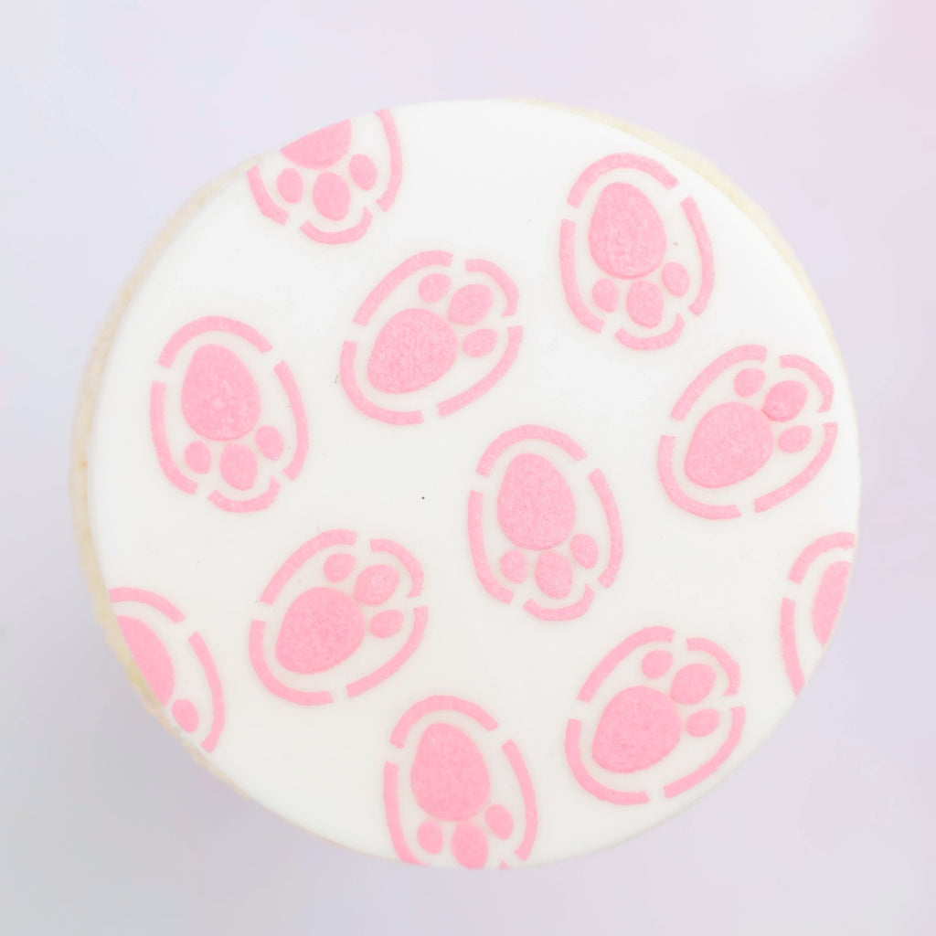 Mini Cookie & Cupcake Stencils - Bunny Feet