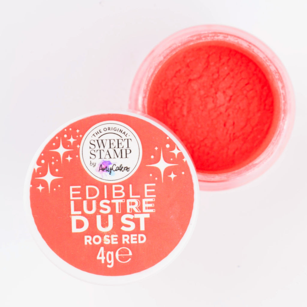 Sweet Stamp Edible Lustre Dust 4g - Rose Red