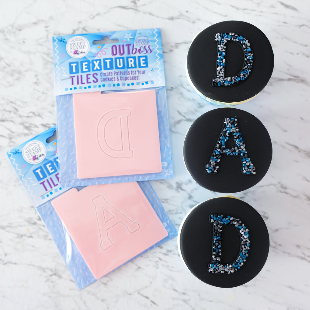 DAD Varsity Monogram Texture Tile Set