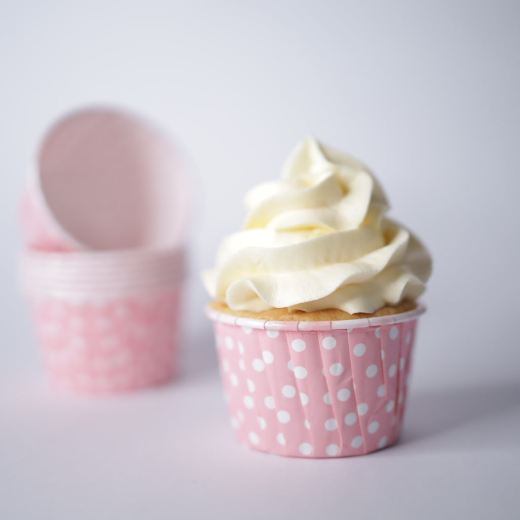 Sweet Stamp Baking Cups 24pk - Pink Polka