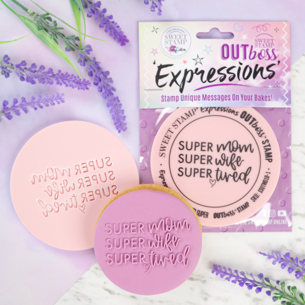 OUTboss Expressions - Super Mom, Super Wife, Super Tired - Regular Size