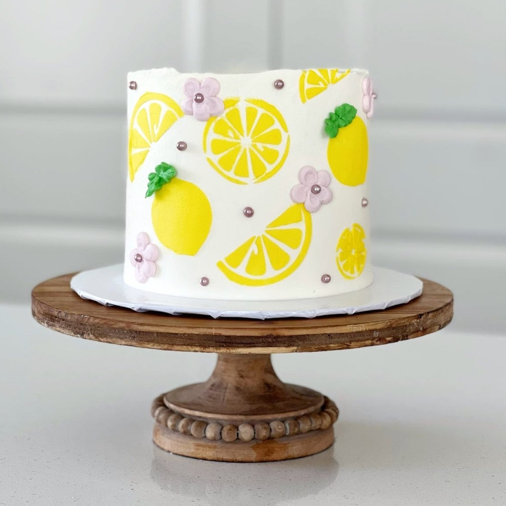 Mediterranean Lemon Theme Cake – Party Social