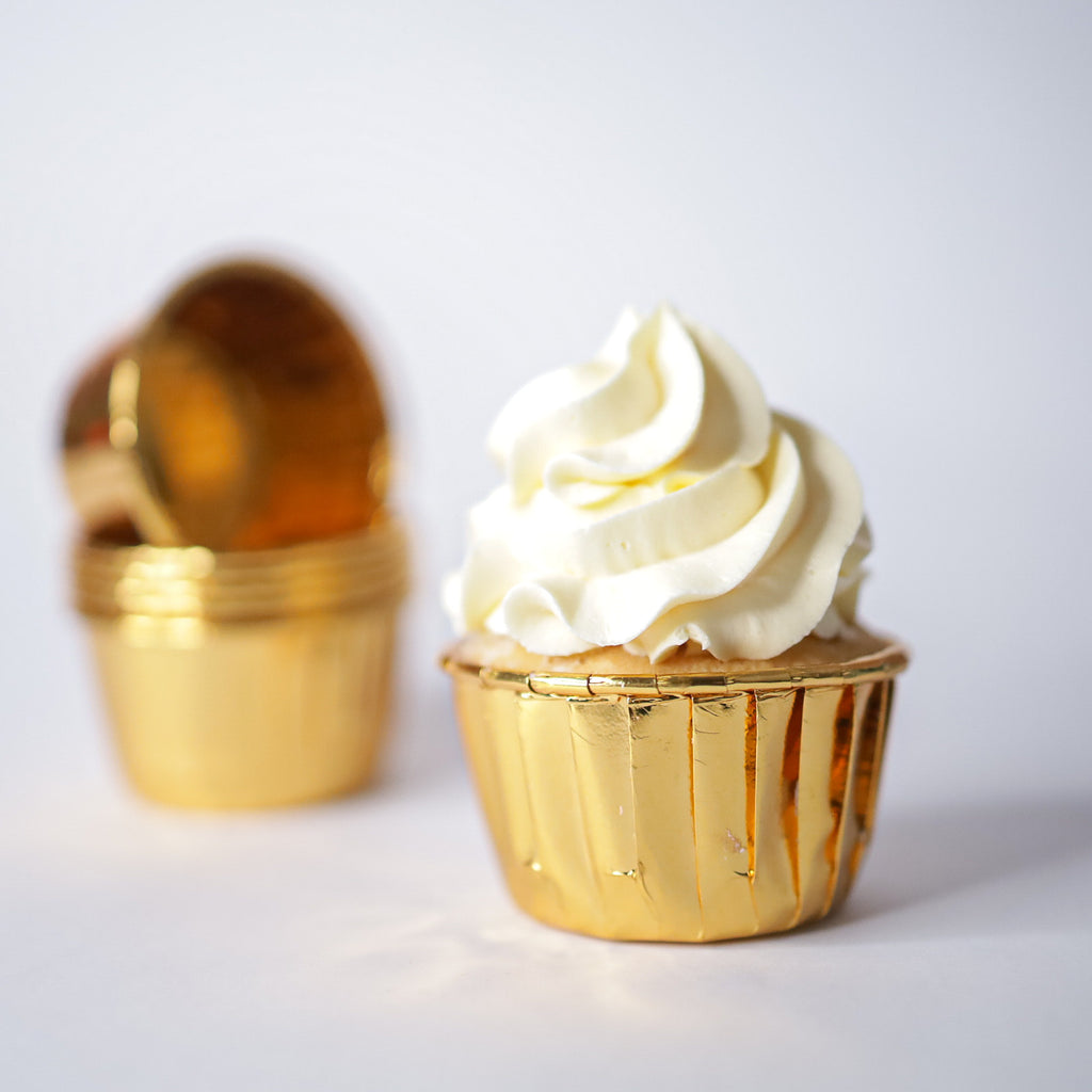 Sweet Stamp Baking Cups 24pk - Solid Gold